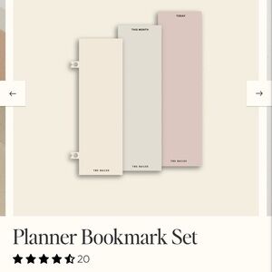 The Dailee planner bookmark set